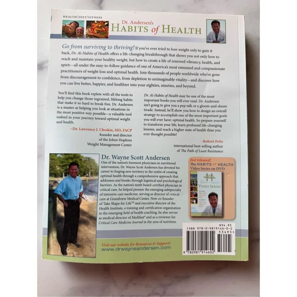 Dr.A’s Habits of health & Living a Longer Healthier Life book bundle of 2 Nutrit